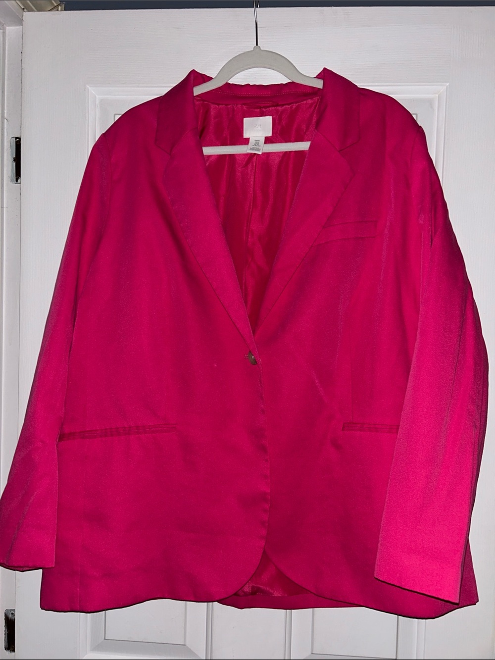 Women’s H&M Hot Pink Blazer Jacket (Oversized)